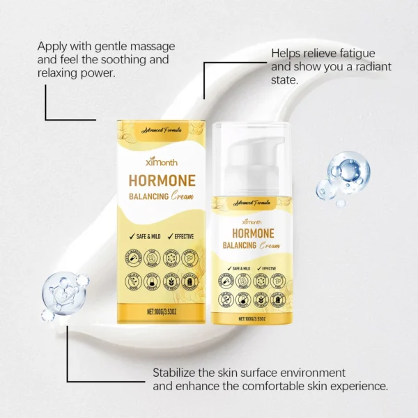 Hormone Balancing Cream Regulate Hormone Relieve Menopausal Symptoms Relaxing Body Mind Estrogen Relief Women Skin Health Care