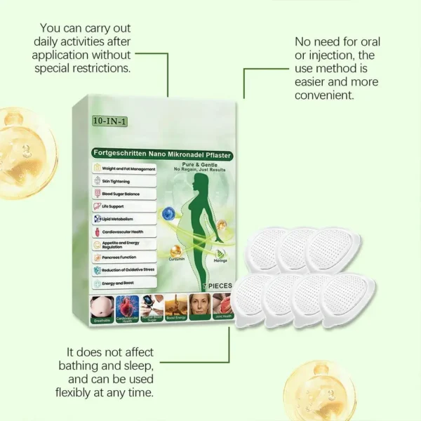 2026 Newest Nano Microneedle Firming Patch for Women Men Pure & Gentle Figure Line Shaping Weight And Fat Management Sticker