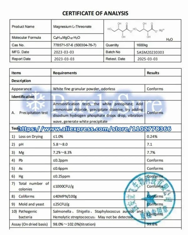 Magnesium L Threonate Transdermal Patches Mg 30 Patches One Month Supply