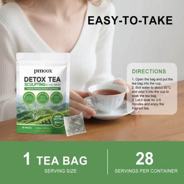 Premium Herbal Blend Tea Formula, Helps with Weight Loss, Tightens the Abdomen, and Enhances Curves – Portable Herbal Tea