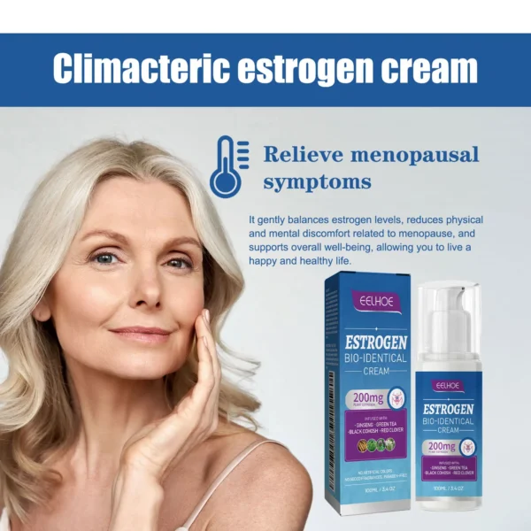 EELHOE Progesterone Cream for Menopause Middle-Aged Elderly Woman Progesterones Women Hormonal Balance Menopause Estrogen Cream