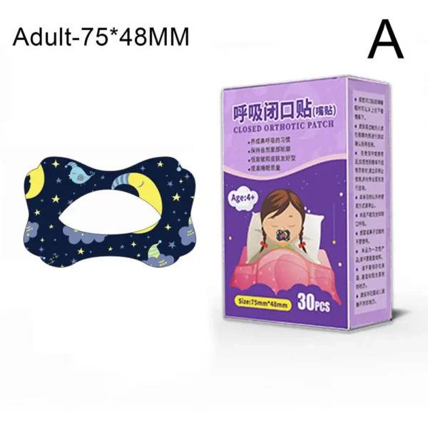 30 Pack Anti-Snoring Stickers For Kids Adults Stop Snoring Patch Improve Sleeping Better Breath Night Sleep Mouth Orthosis Q2Z9