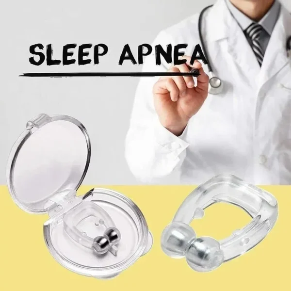 Anti-Snoring Nose Clip for Men & Women, Silicone Snore Stopper, Comfortable Sleep Breathing Aid Device