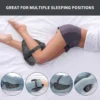 Memory Foam Leg Knee Foam Support Pillow Side Sleeper Sciatica Orthopedic Sciatica Back Hip Relief Pillow For Bed Sofa