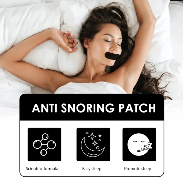 30/60Pcs Anti Snoring Mouth Patch Improve Sleeping Promoting Better Breath Reduce Snoring Sticker Nose Breathing Orthosis Tape