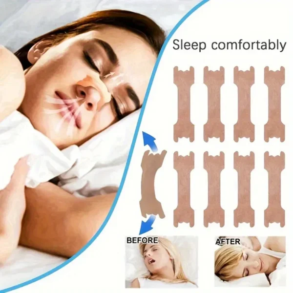 300pcs Breath Nasal Strips Right Aid Stop Snoring Nose Patch Good Sleeping Patch Product Easier Breath Sleep Aid Decive