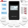 Digital TENS EMS Unit 4-Channel Tens Electrostimulator Rechargeable Muscle Stimulator with 20 Intensity Levels for Pain Relief