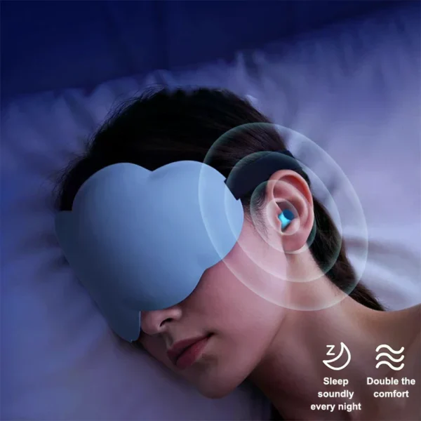 3D Sleeping Mask Memory Foam Block Out Light Eye Shade Blindfold For Tiredness Relief Night Sleeping Aid Face Mask Eyepatch