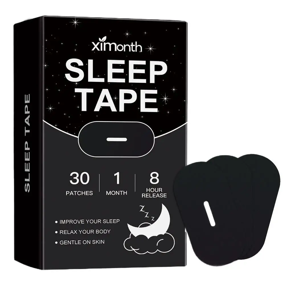 Ximonth Sleep Tape 30Pcs – Gentle Skin-Friendly Anti-Snoring Mouth Strips Improve Sleep Quality Nighttime Breathing Aid Patches