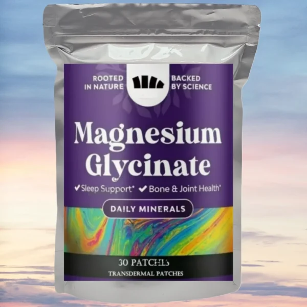 30 Patches Magnesium Glycinate Transdermal Patches For Brain Health, Bone Health, Energy