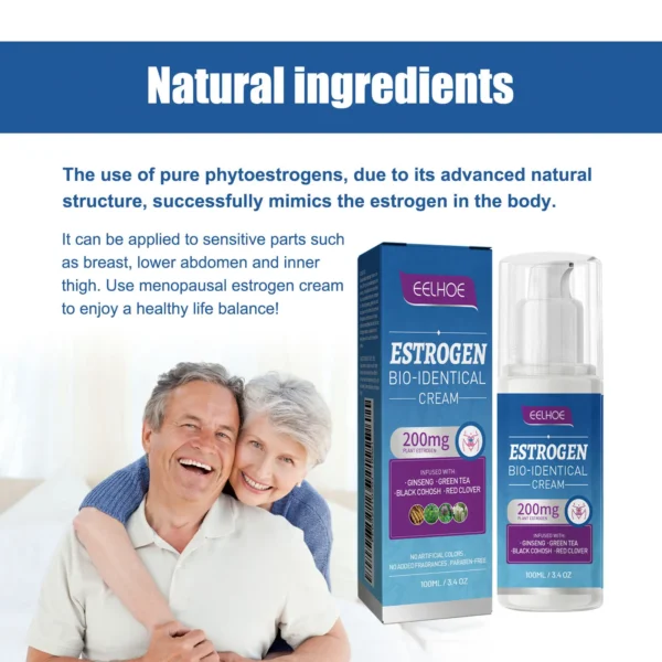 EELHOE Progesterone Cream for Menopause Middle-Aged Elderly Woman Progesterones Women Hormonal Balance Menopause Estrogen Cream