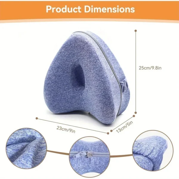 Memory Foam Leg Knee Foam Support Pillow Side Sleeper Sciatica Orthopedic Sciatica Back Hip Relief Pillow For Bed Sofa