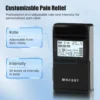 Digital TENS EMS Unit 4-Channel Tens Electrostimulator Rechargeable Muscle Stimulator with 20 Intensity Levels for Pain Relief