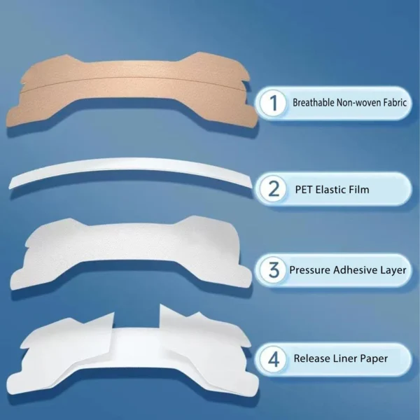 Anti Snoring Strips & Breathing Nasal Strips Easier Breath Stop Snoring Nose Patch Good Sleeping Patch Sleep Aid Device Health C