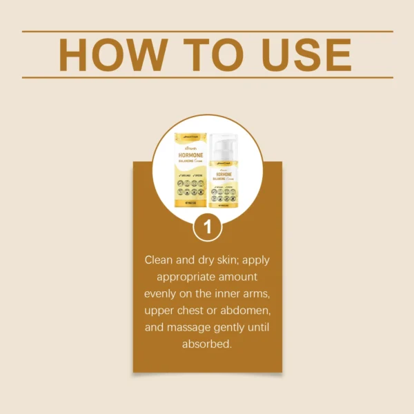 Hormone Balancing Cream Regulate Hormone Relieve Menopausal Symptoms Relaxing Body Mind Estrogen Relief Women Skin Health Care