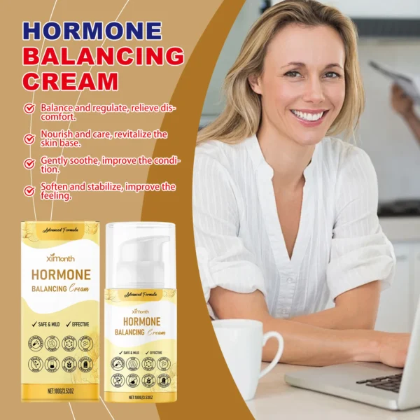 Hormone Balancing Cream Regulate Hormone Relieve Menopausal Symptoms Relaxing Body Mind Estrogen Relief Women Skin Health Care