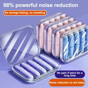 4/10Pcs Sleep Ear Plugs Noise Reduction Sound Insulation Soft Slow Rebound Earplugs Soundproof Anti-Noise Sleeping Aid Ear Care